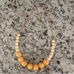 Yellow Beaded Necklace